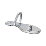 Maria flat sandal metallic jelly