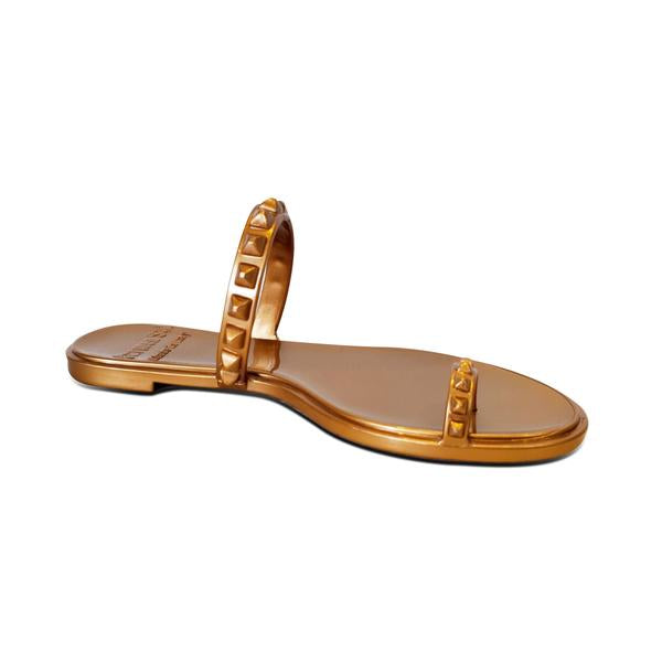 Maria flat sandal metallic jelly