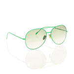 Green aviator sunglasses