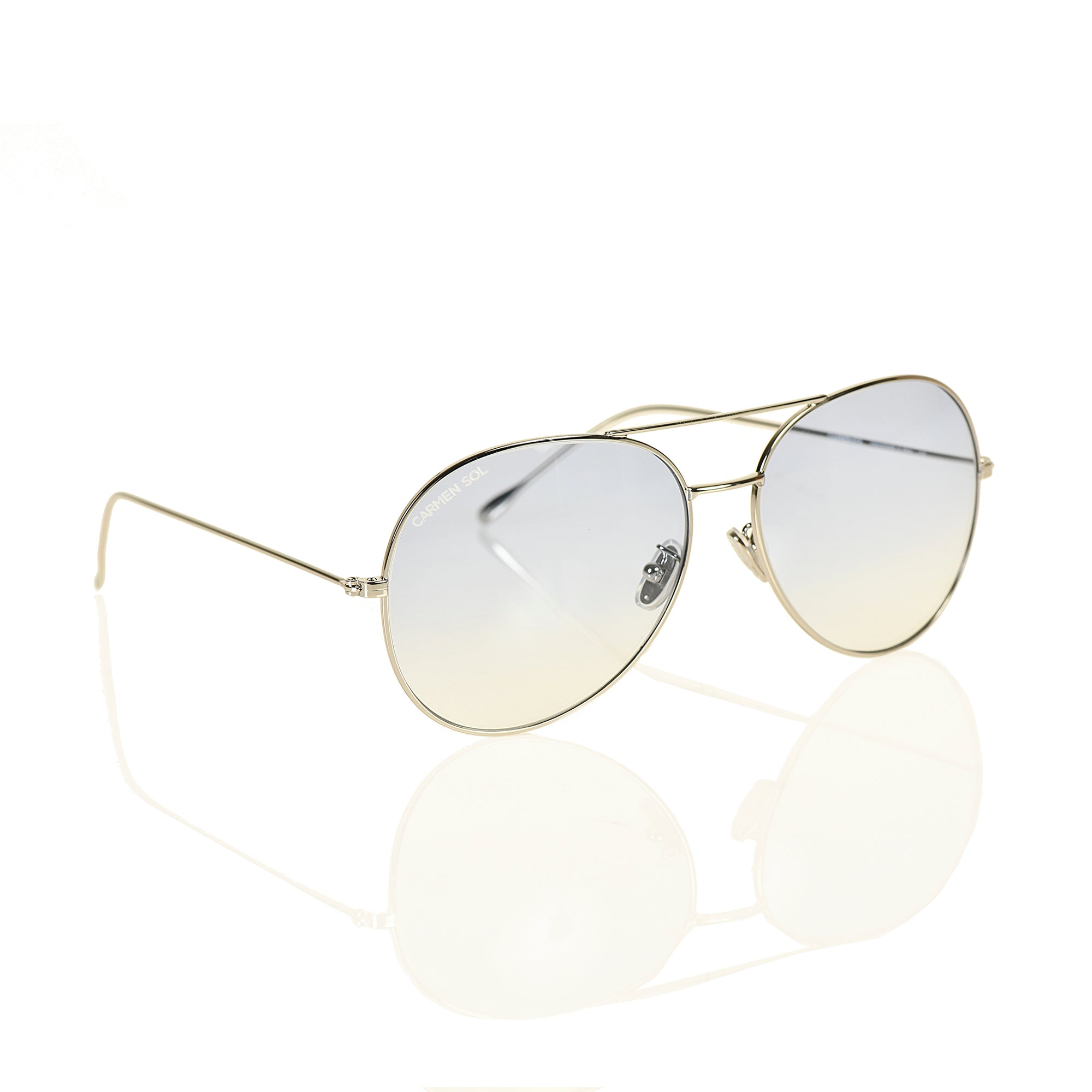 Silver Aviator Sunglasses