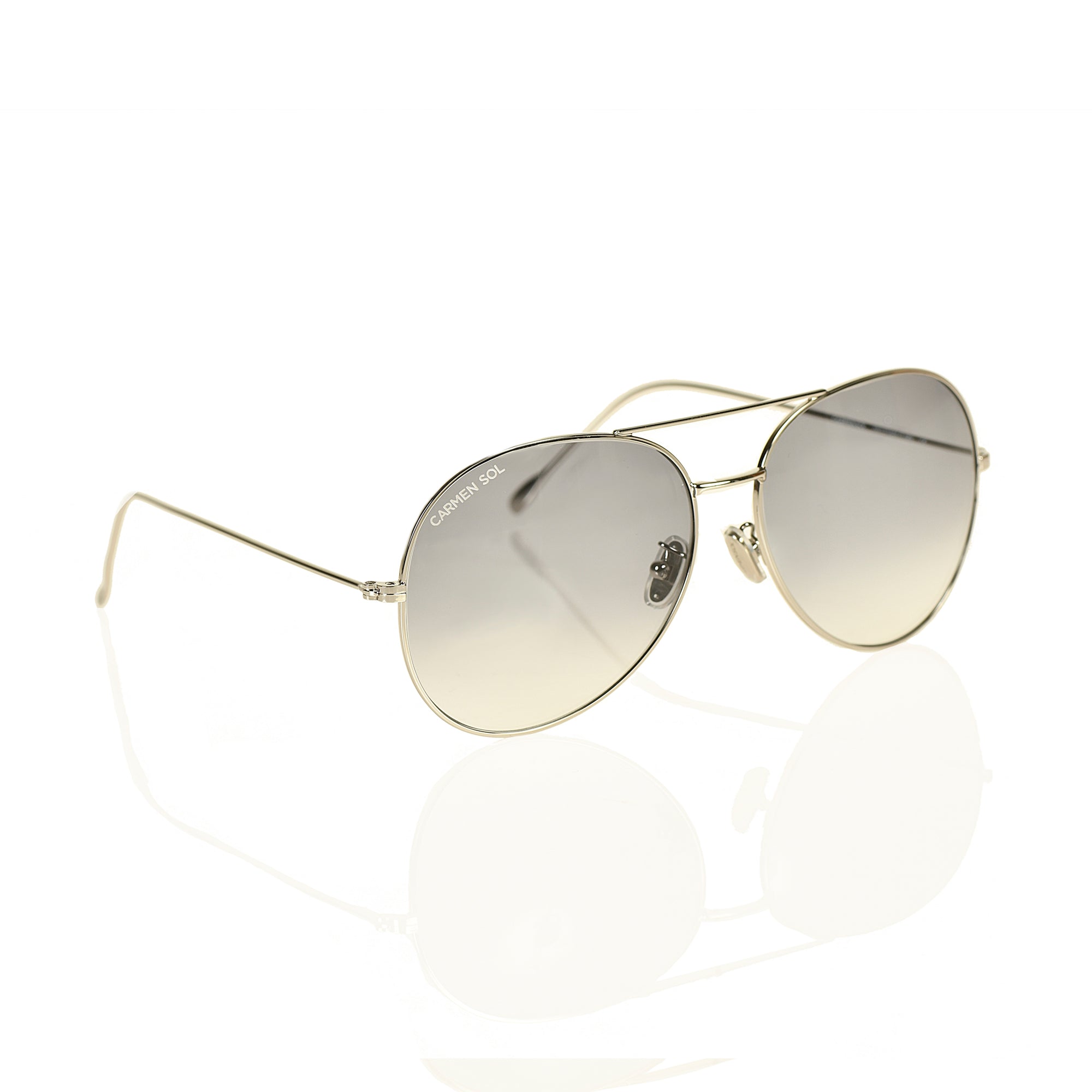 Silver Aviator Sunglasses