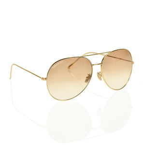 Gold Aviator Sunglasses