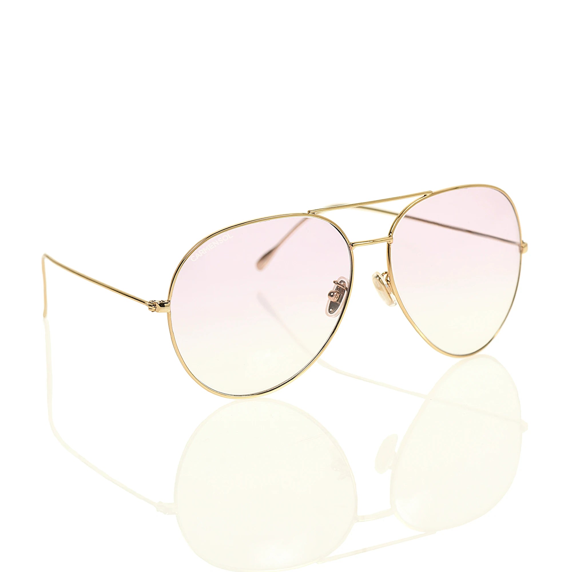 Gold Aviator Sunglasses