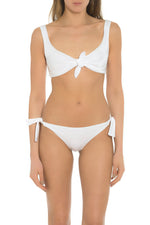 White Bathing Suit Top Made in Italy 