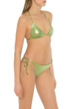 Shop Carmen Sol Metallic Swimwear Bikini Made in Italy