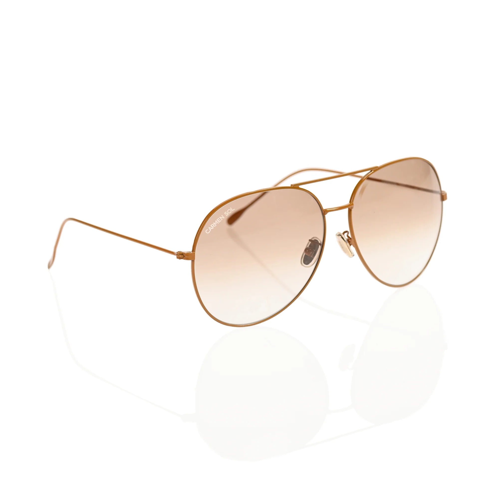 Nude aviator sunglasses