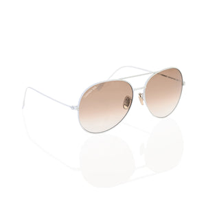 White aviator sunglasses